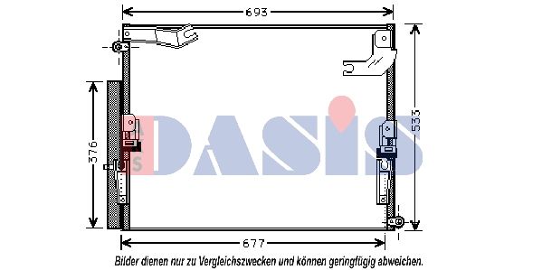 Kondensator, Klimaanlage AKS DASIS 212047N