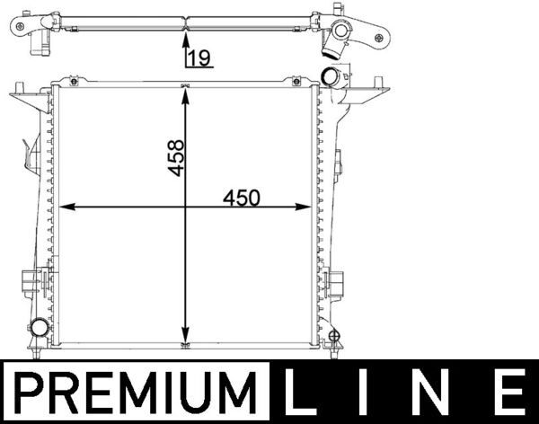 Kühler, Motorkühlung MAHLE CR1401000P