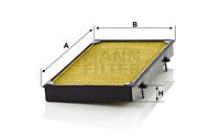 Filter, kupéventilation MANN-FILTER FP 3454