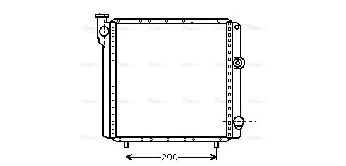 Kühler, Motorkühlung AVA QUALITY COOLING rt2040