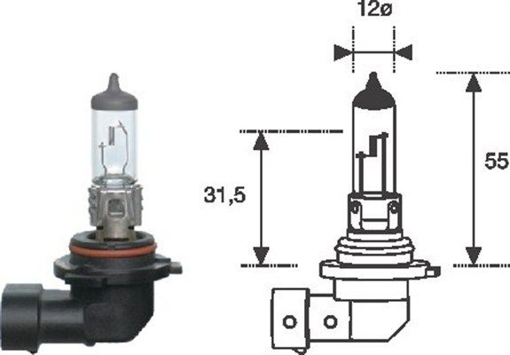 Glühlampe, Fernscheinwerfer MAGNETI MARELLI 002577300000