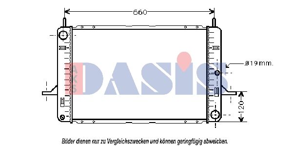 Kühler, Motorkühlung AKS DASIS 090850N