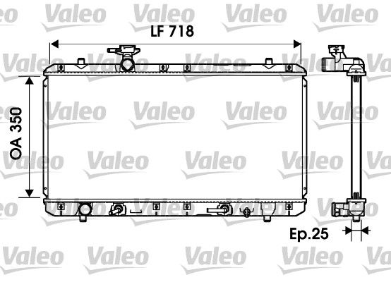Kühler, Motorkühlung VALEO 734165
