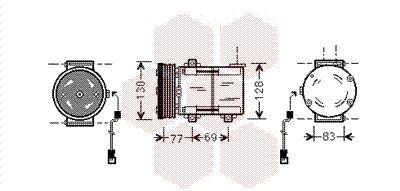 Kompressor, Klimaanlage VAN WEZEL 1800K289