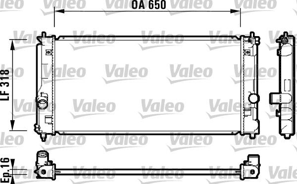 Kühler, Motorkühlung VALEO 732417