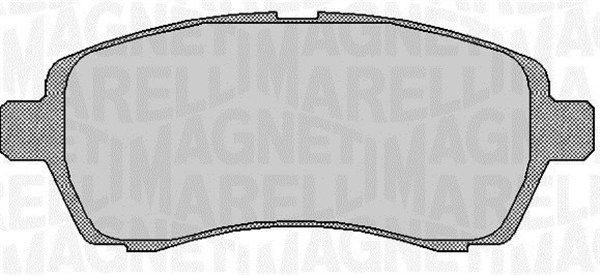 Bremsbelagsatz, Scheibenbremse MAGNETI MARELLI 363916060254
