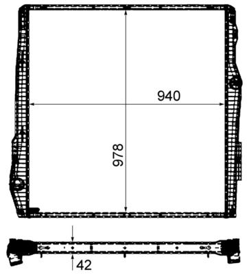 Kühler, Motorkühlung MAHLE CR2093000P