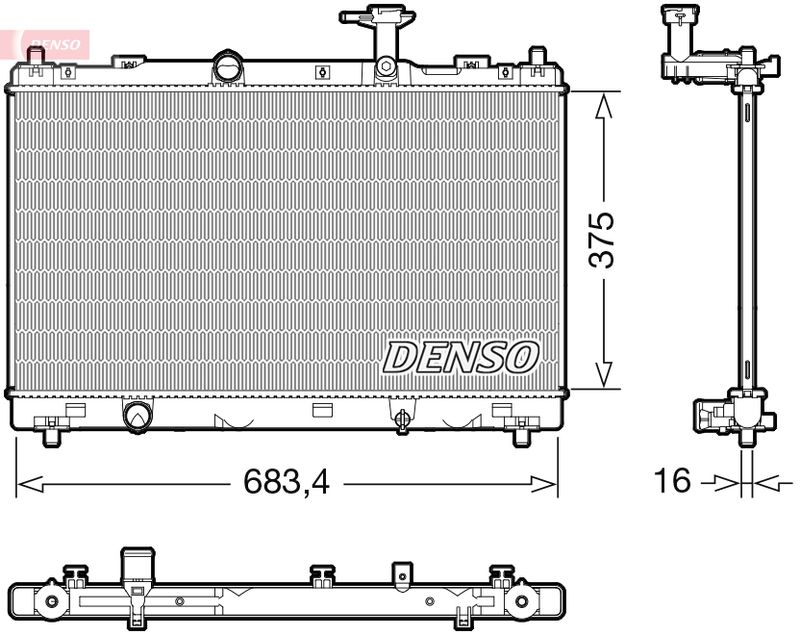 Kühler, Motorkühlung DENSO DRM47038