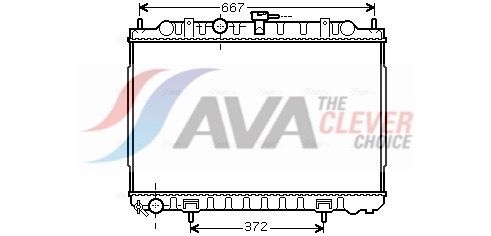 Kühler, Motorkühlung AVA QUALITY COOLING DN2238