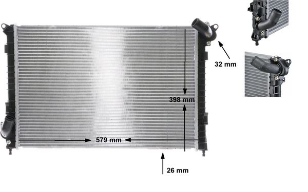 Kühler, Motorkühlung MAHLE CR984000S