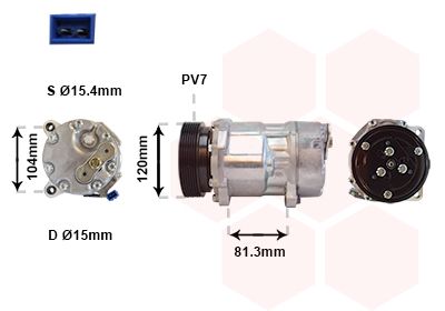 Kompressor, Klimaanlage VAN WEZEL 1800K267