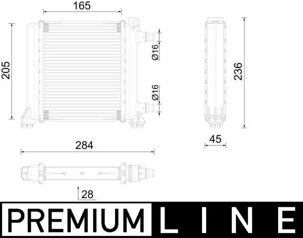 Kühler, Motorkühlung MAHLE CR2596000P