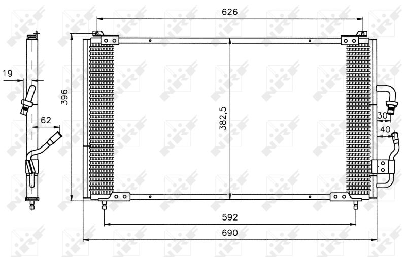 Kondensator, Klimaanlage NRF 35153