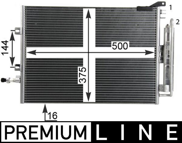 Kondensator, Klimaanlage MAHLE AC720000P
