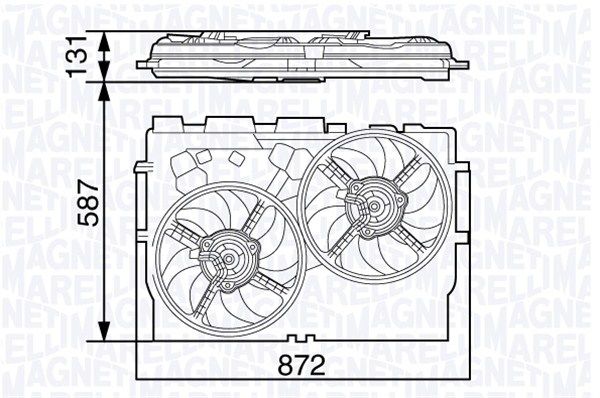 Kühlerlüfter MAGNETI MARELLI 069422582010