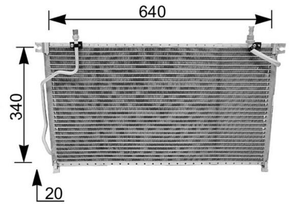 Kondensator, Klimaanlage MAHLE AC185000S