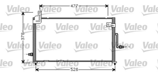 Kondensator, Klimaanlage VALEO 818060
