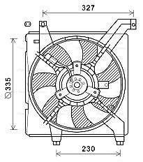 Lüfter, Motorkühlung AVA QUALITY COOLING hy7568