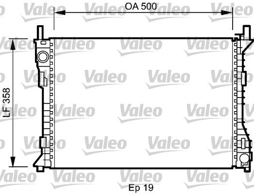 Kühler, Motorkühlung VALEO 735045