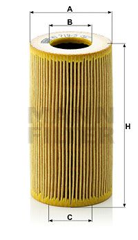 Oljefilter MANN-FILTER HU 719/5 x