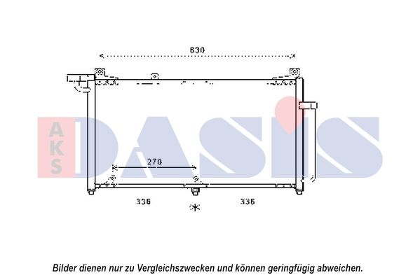 Kondensator, Klimaanlage AKS DASIS 512072N