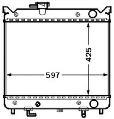 Kühler, Motorkühlung MAHLE CR1515000S