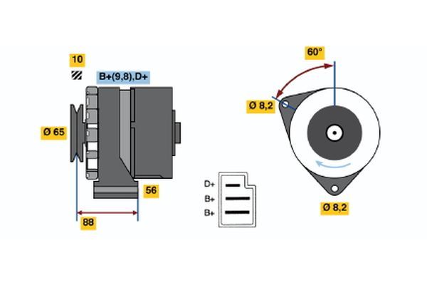 Generator BOSCH 0 986 030 580