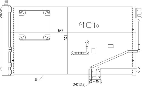 Kondensator, Klimaanlage HART 612 248