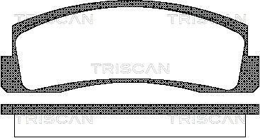 Bremsbelagsatz Bremsbeläge TRISCAN 8110 70124
