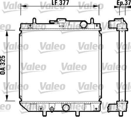 Kühler, Motorkühlung VALEO 731857