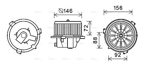 Innenraumgebläse AVA QUALITY COOLING ft8436
