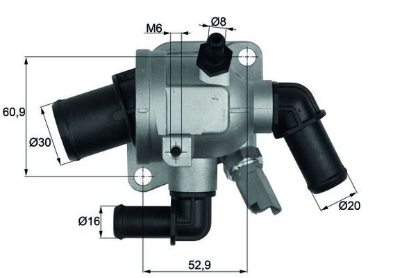 Thermostat, Kühlmittel MAHLE TI17388
