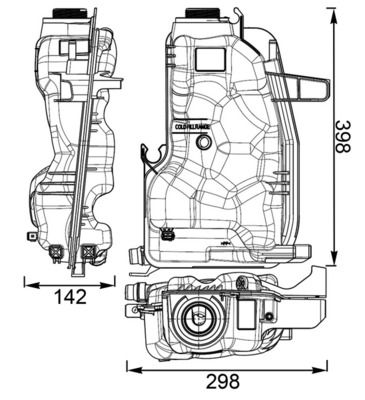 Ausgleichsbehälter, Kühlmittel MAHLE CRT76000S