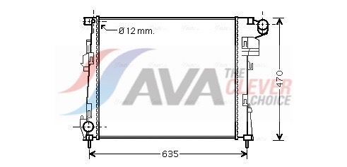 Kühler, Motorkühlung AVA QUALITY COOLING RTA2427