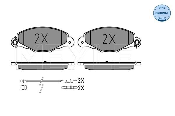 Bremsbelagsatz, Scheibenbremse MEYLE 0252313518/W