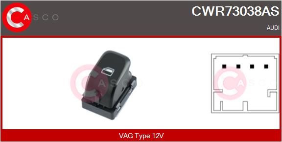 Schalter Fensterheber Casco CWR73038AS