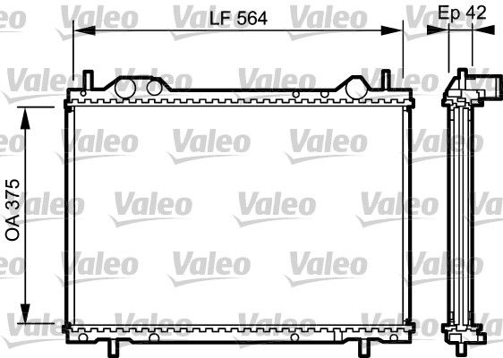 Kühler, Motorkühlung VALEO 734220