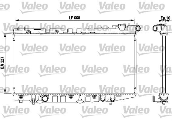 Kühler, Motorkühlung VALEO 731106