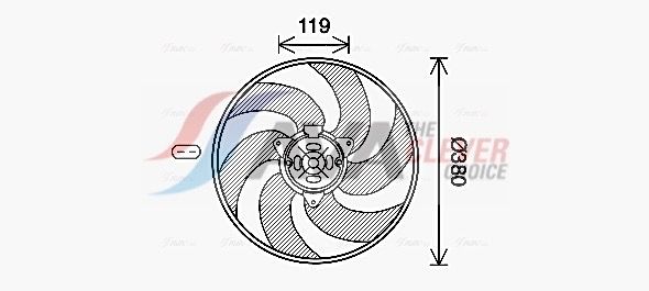 Lüfter, Motorkühlung AVA QUALITY COOLING CN7555