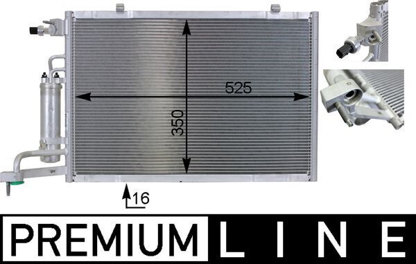 Kondensator, Klimaanlage MAHLE ac 7 000p