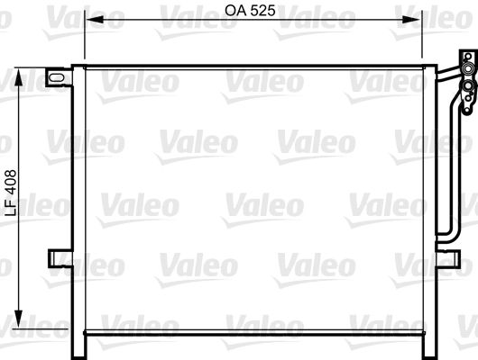 Kondensator, Klimaanlage VALEO 814287