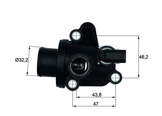 Thermostat, Kühlmittel MAHLE TI1287