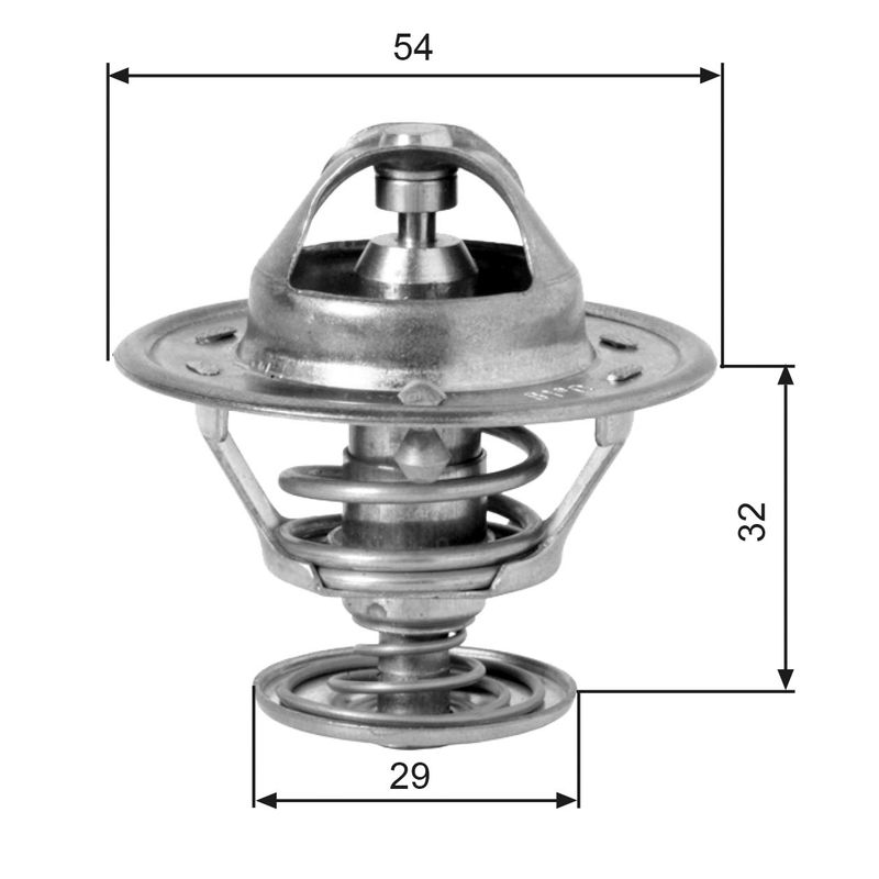 Thermostat, Kühlmittel GATES th10981g1