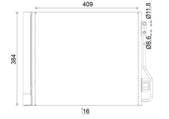 Kondensator, Klimaanlage MAHLE AC488000S
