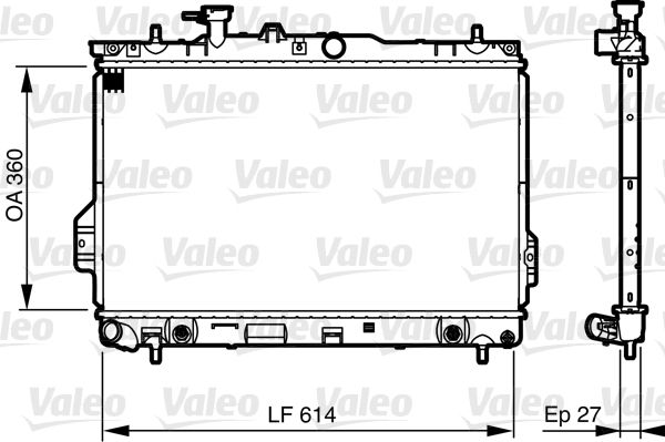 Kühler, Motorkühlung VALEO 735606