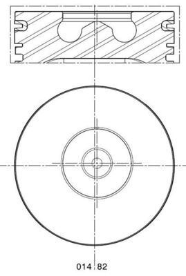 Kolben MAHLE 014 82 00