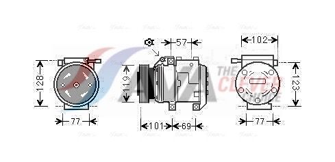 Kompressor, Klimaanlage AVA QUALITY COOLING HYAK222