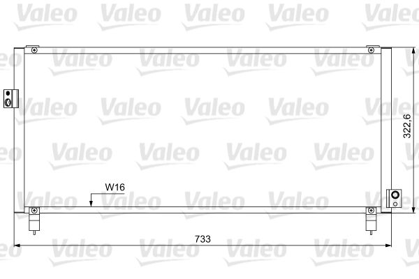 Klimakondensator Klimakühler VALEO 814052