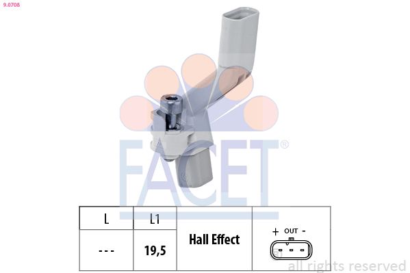 Impulsgeber, Kurbelwelle FACET 9.0708