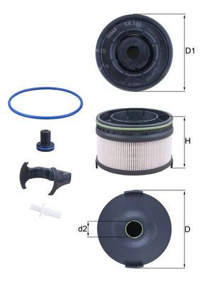 Kraftstofffilter MAHLE KX533KIT
